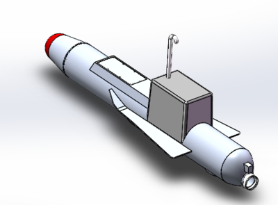 半潛式噴水推進(jìn)無人艇